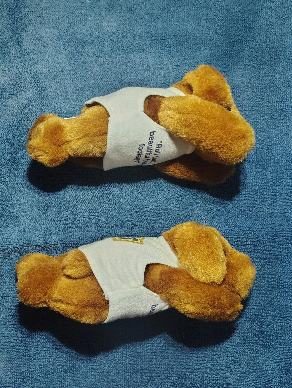 Animal Plush Tan/Brown Puppy with Light Gray Shirt